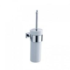 Йоржик для туалету настінний KRAUS AURA KEA-14431CH хром / білий  (75016)